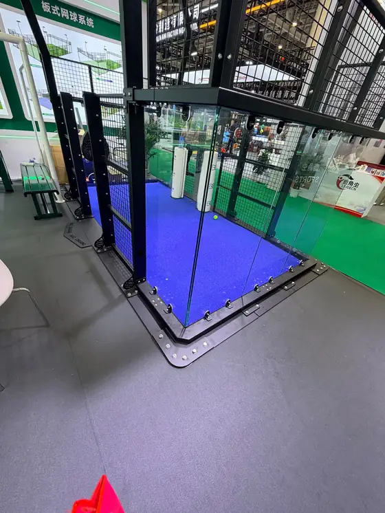 Sports structure shown on a trade fair stand
